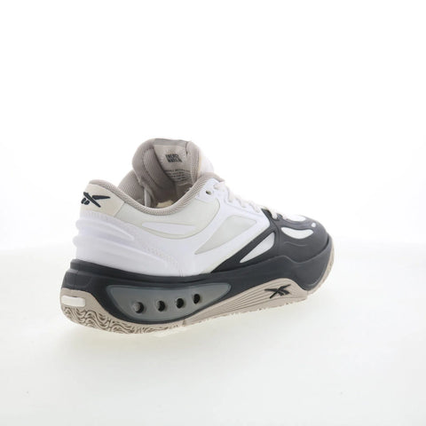 Reebok Engine A Mens White Synthetic Lace Up Athletic Basketball Shoes