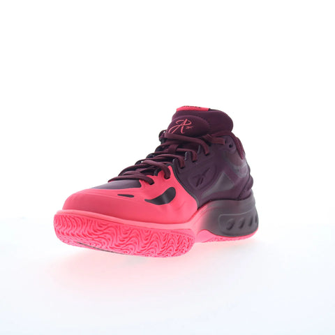 Reebok Engine A Mens Purple Synthetic Lace Up Athletic Basketball Shoes