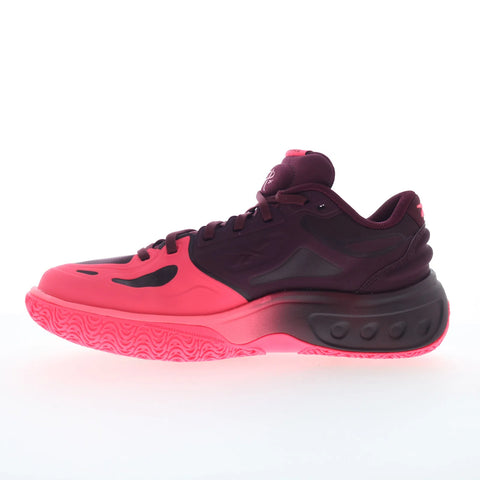 Reebok Engine A Mens Purple Synthetic Lace Up Athletic Basketball Shoes