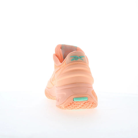 Reebok Engine A Mens Pink Synthetic Lace Up Athletic Basketball Shoes