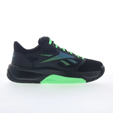 Reebok Engine LT Mens Black Mesh Lace Up Athletic Basketball Shoes
