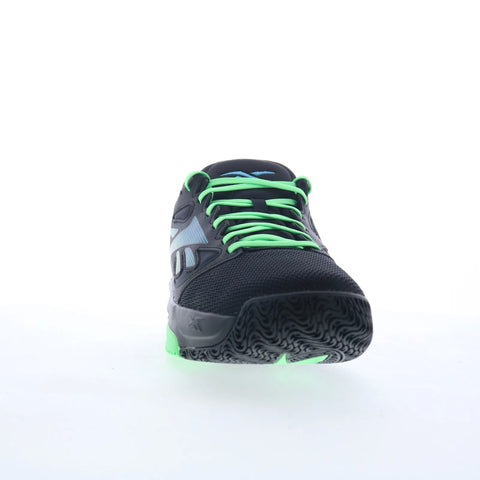 Reebok Engine LT Mens Black Mesh Lace Up Athletic Basketball Shoes