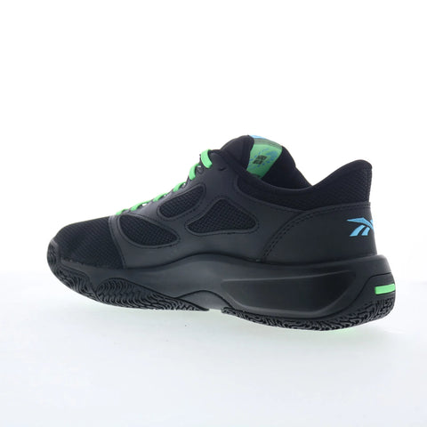 Reebok Engine LT Mens Black Mesh Lace Up Athletic Basketball Shoes