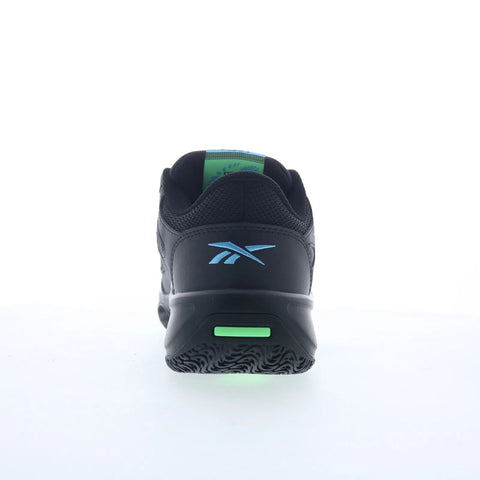Reebok Engine LT Mens Black Mesh Lace Up Athletic Basketball Shoes