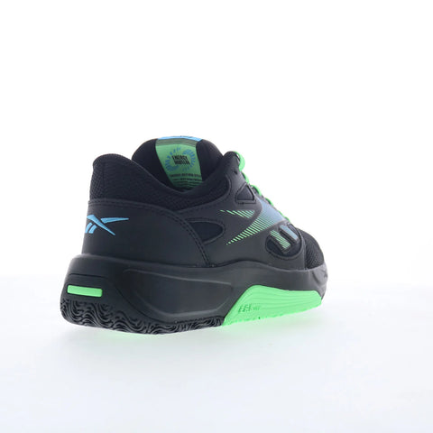 Reebok Engine LT Mens Black Mesh Lace Up Athletic Basketball Shoes