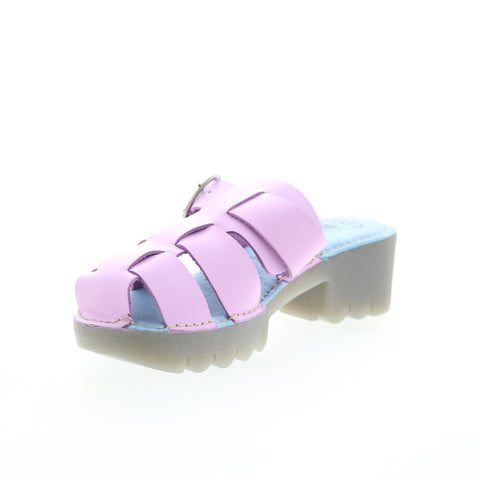 Fly London Envy ENVY521FLY-003 Womens Pink Leather Heeled Sandals Shoes