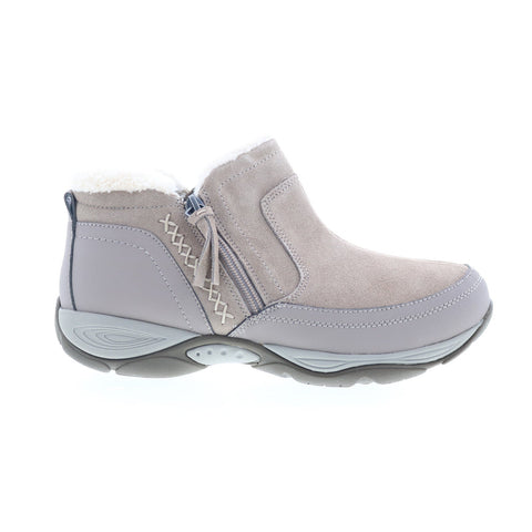 Easy Spirit Epic SEEPIC Womens Gray Suede Zipper Casual Dress Boots