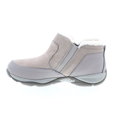 Easy Spirit Epic SEEPIC Womens Gray Suede Zipper Casual Dress Boots