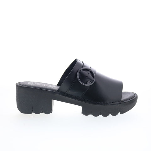 Fly London Eple EPLE519FLY-000 Womens Black Heeled Sandals Shoes