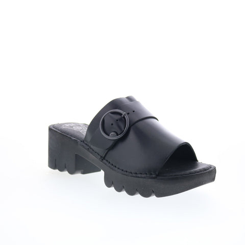 Fly London Eple EPLE519FLY-000 Womens Black Heeled Sandals Shoes