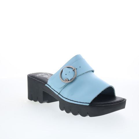 Fly London Eple EPLE519FLY-004 Womens Blue Heeled Sandals Shoes