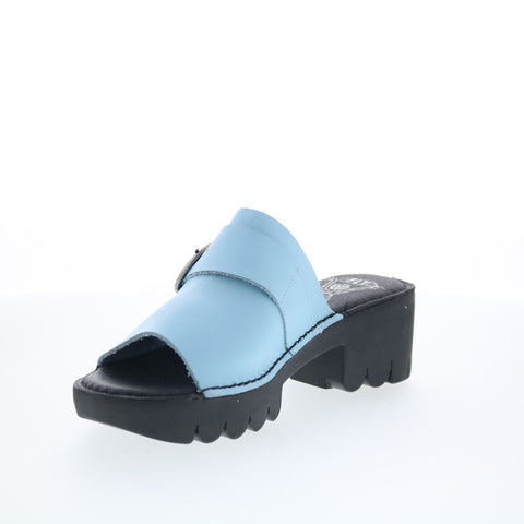 Fly London Eple EPLE519FLY-004 Womens Blue Heeled Sandals Shoes