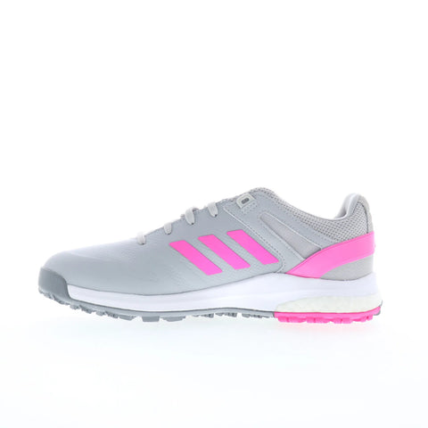 Adidas EQT Spikeless FX7449 Womens Gray Canvas Lace Up Athletic Golf Shoes