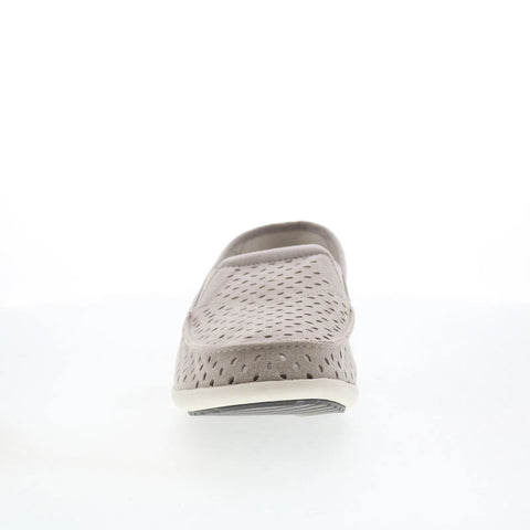 Spenco Equinox Slip-On SP1092DOV Womens Gray Suede Loafer Slippers Shoes
