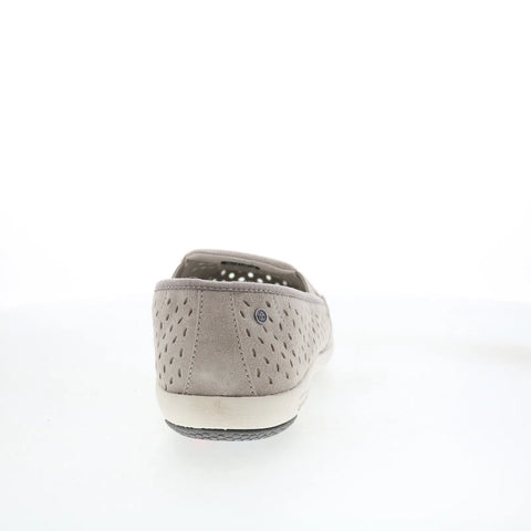 Spenco Equinox Slip-On SP1092DOV Womens Gray Suede Loafer Slippers Shoes