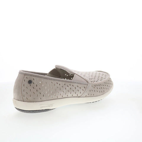 Spenco Equinox Slip-On SP1092DOV Womens Gray Suede Loafer Slippers Shoes