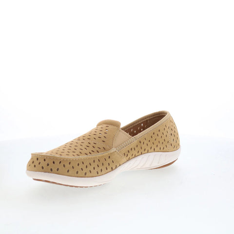 Spenco Equinox Slip-On SP1092TAN Womens Brown Suede Loafer Slippers Shoes