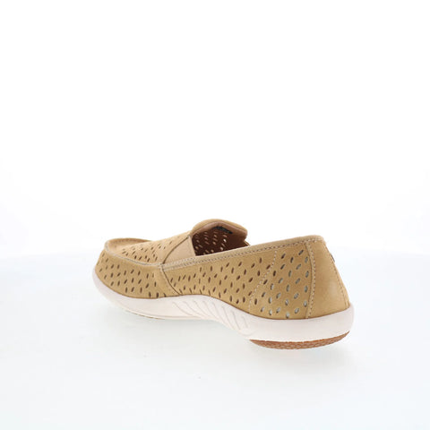 Spenco Equinox Slip-On SP1092TAN Womens Brown Suede Loafer Slippers Shoes
