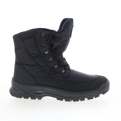 Pajar Eric 78232 Mens Black Canvas Lace Up Casual Dress Boots
