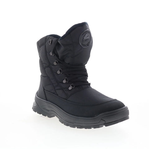 Pajar Eric 78232 Mens Black Canvas Lace Up Casual Dress Boots