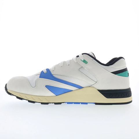 Reebok ERS 4000 Mens White Leather Lace Up Athletic Running Shoes
