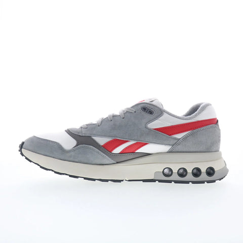 Reebok ERS World Mens Gray Suede Lace Up Lifestyle Sneakers Shoes