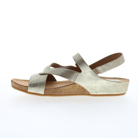 Eurosoft Gianetta ES0010253 Womens Gold Nubuck Strap Strap Sandals Shoes