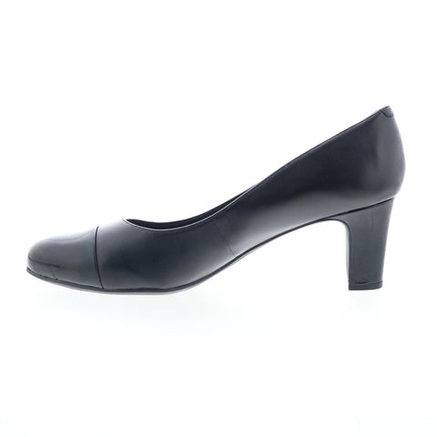 Easy Spirit Esraphael ESRAPHAEL Womens Black Wide Pumps Heels Shoes