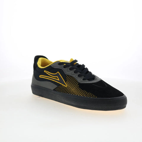 Lakai Essex Mens Black Suede Lace Up Skate Inspired Sneakers Shoes