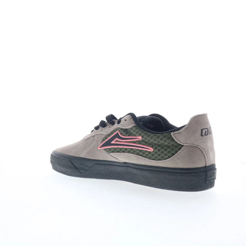 Lakai Essex Mens Gray Suede Lace Up Skate Inspired Sneakers Shoes