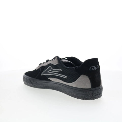 Lakai Essex Mens Black Suede Lace Up Skate Inspired Sneakers Shoes