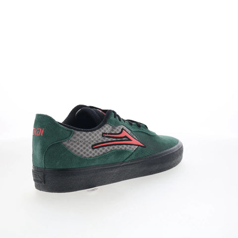 Lakai Essex Mens Green Suede Lace Up Skate Inspired Sneakers Shoes