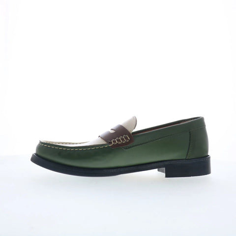 Greats Essex Penny Loafer Mens Green Loafers & Slip Ons Penny Shoes