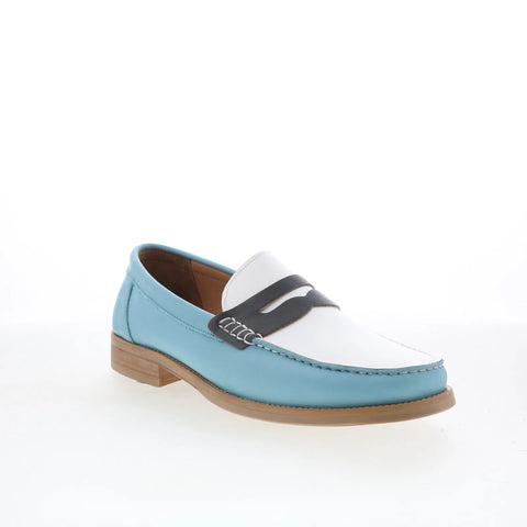 Greats Essex Penny Loafer Mens Blue Loafers & Slip Ons Penny Shoes
