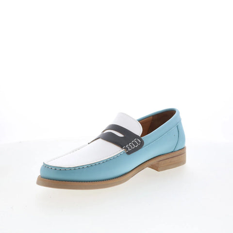 Greats Essex Penny Loafer Mens Blue Loafers & Slip Ons Penny Shoes