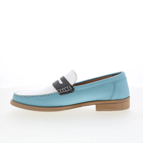 Greats Essex Penny Loafer Mens Blue Loafers & Slip Ons Penny Shoes