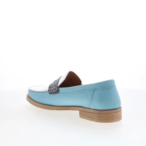 Greats Essex Penny Loafer Mens Blue Loafers & Slip Ons Penny Shoes