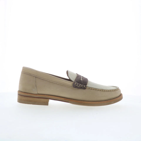 Greats Essex Penny Loafer Mens Beige Loafers & Slip Ons Penny Shoes