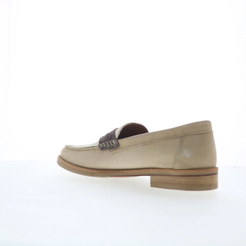 Greats Essex Penny Loafer Mens Beige Loafers & Slip Ons Penny Shoes