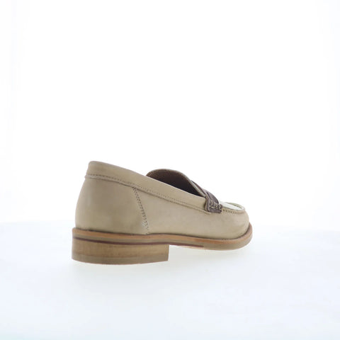 Greats Essex Penny Loafer Mens Beige Loafers & Slip Ons Penny Shoes