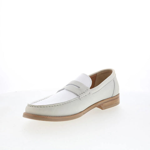 Greats Essex Penny Loafer Mens Beige Loafers & Slip Ons Penny Shoes