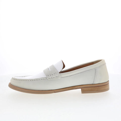 Greats Essex Penny Loafer Mens Beige Loafers & Slip Ons Penny Shoes