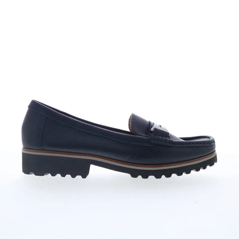Hush Puppies Estrela H509339 Womens Black Loafers & Slip Ons Penny Shoes