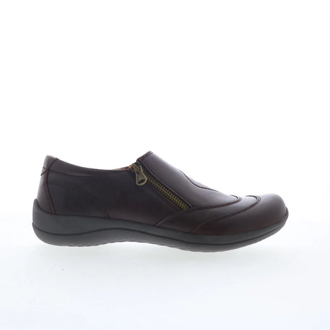 Earth Farraday FARRADAY Womens Brown Leather Loafers & Slip Ons Casual Shoes