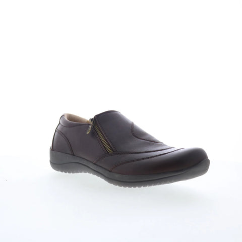 Earth Farraday FARRADAY Womens Brown Leather Loafers & Slip Ons Casual Shoes