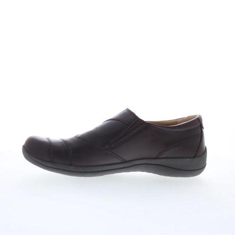 Earth Farraday FARRADAY Womens Brown Leather Loafers & Slip Ons Casual Shoes