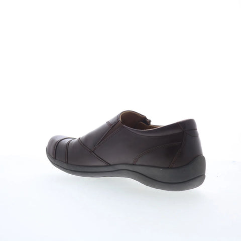 Earth Farraday FARRADAY Womens Brown Leather Loafers & Slip Ons Casual Shoes