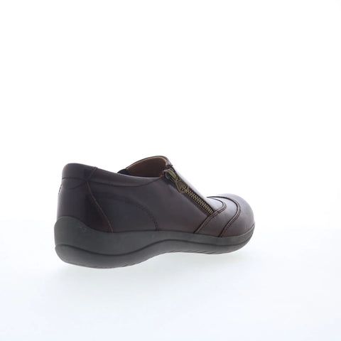 Earth Farraday FARRADAY Womens Brown Leather Loafers & Slip Ons Casual Shoes