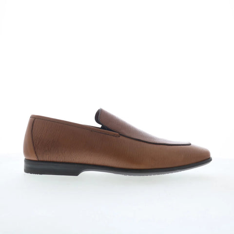 Mezlan Etched Apron-Front 19076 Mens Brown Loafers & Slip Ons Casual Shoes