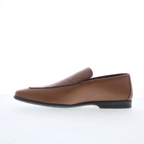 Mezlan Etched Apron-Front 19076 Mens Brown Loafers & Slip Ons Casual Shoes